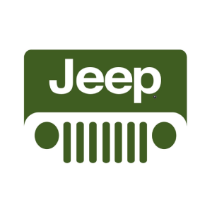 A green jeep logo with the word " jeep ".